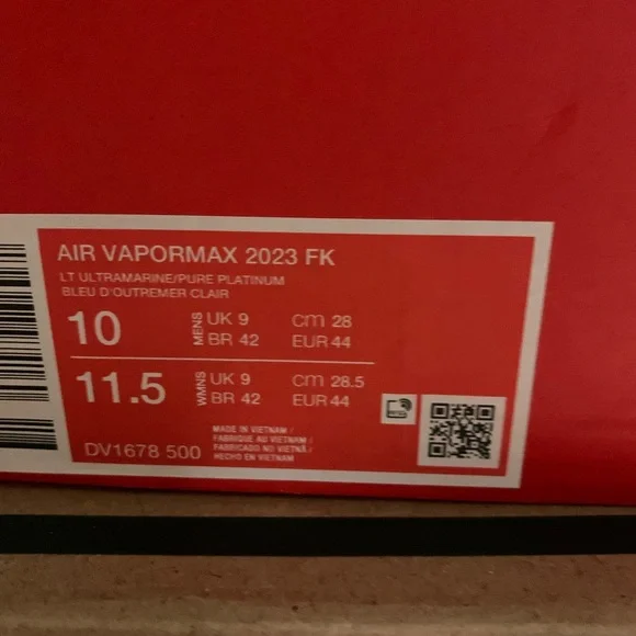 New in Box. Nike Air Vapormax 2023 FK Men’s Size 10 - Picture 7 of 7